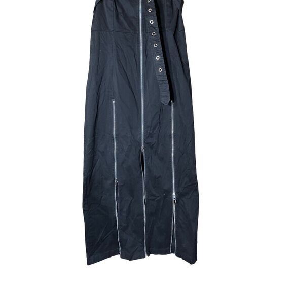 Cider Black Zip Maxi Dress Size Medium - Picture 3 of 8